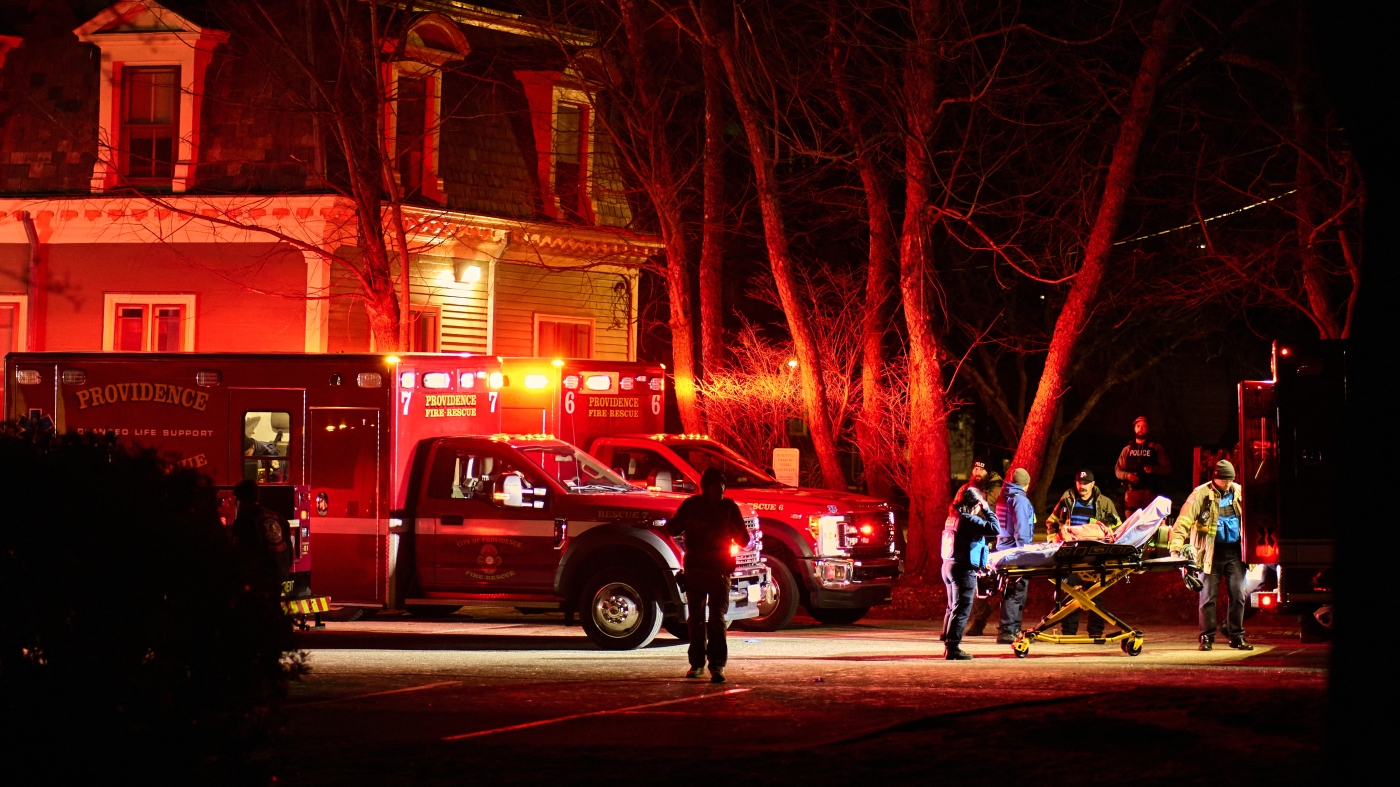 Victims identified; gunman remains at large : NPR